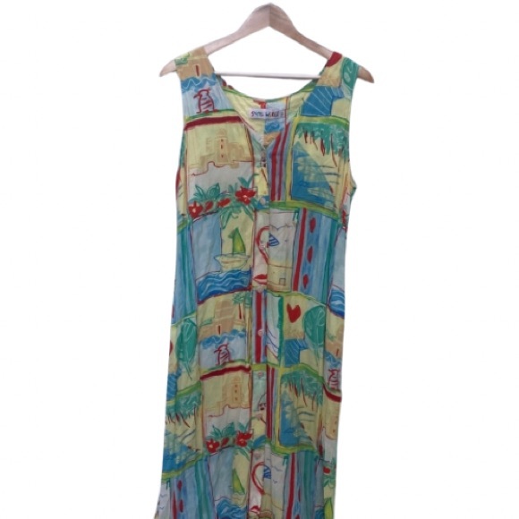JAMS WORLD Colorful Button Down Dress - Picture 1 of 5